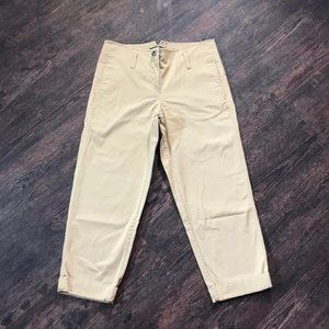 5/$25 Theory Stretch Khaki Boyfriend crop pants